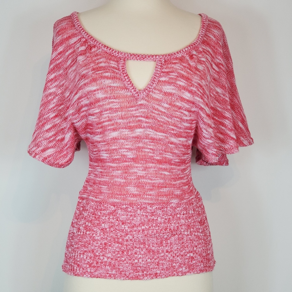 NWT Vanity Cape Sweater Hot Pink NWT